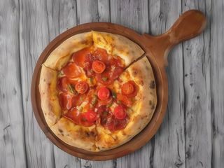 Піца Пепероні з карамелізованими чері та халапенє 28см (28g)