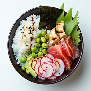 Poke cena completo tutti gli ingredienti a vostra scelta