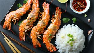 Duże krewetki w cieście sezamowym 6szt