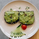 Smashed Avocado Toast with 2 pouched eggs
