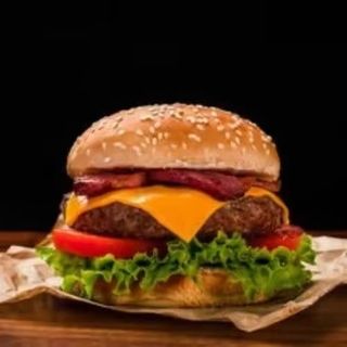 Hamburguesa Con Bacon Y Queso