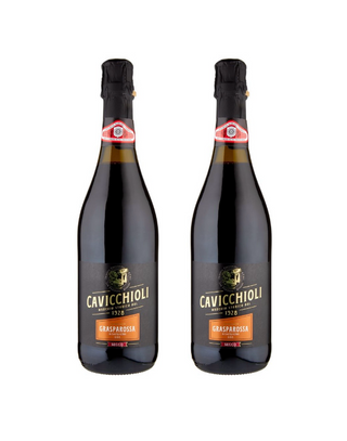 2x Lambrusco Grasparossa di Castelvetro DOC Cavicchioli