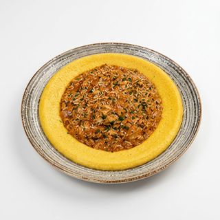 Papricaș de pui cu mămăligă