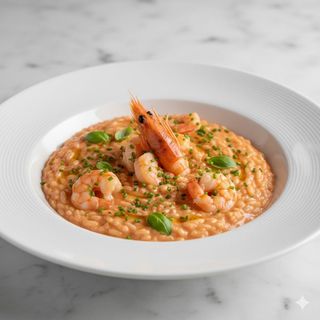 Risotto alla crema di scampi