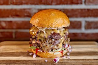 Triple Classic Smash Burger