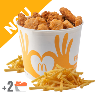 12 McNuggets& 8 Aripi Crispy Bucket