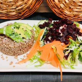 Ensalada de trigo sarraceno (sin langostinos)