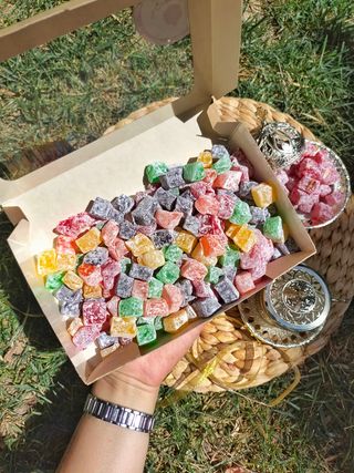 Сет из фруктового лукума в сахарной пудре (средний)