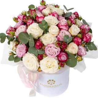 Композиція "Мікс піоновідних троянд" 