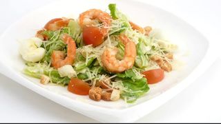 Салат "Цезарь" с креветками