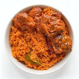Jollof or Fried Rice with Beef