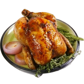 Pollo Asado Entero Con Patatas Y Ensalada Turca