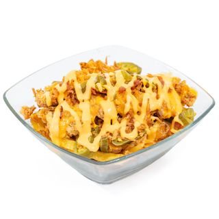 Chicken loaded fries