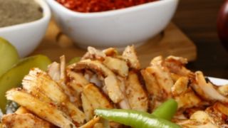 Kebab w bułce samo mięso - Duży