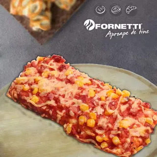 Pizza cu sunca si porumb