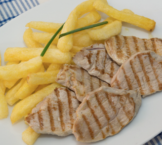 Lomo De Cerdo Con Patatas Fritas