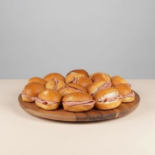 Media noche de jamón cocido natural y queso (24 uds.)