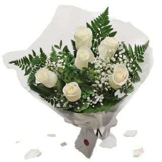 RAMO ROSAS BLANCAS MAMÁ 30006