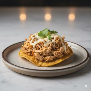 Tostadas de pollo