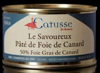 Le Savoureux Pate de foie Gras de rata 50% 130 gr