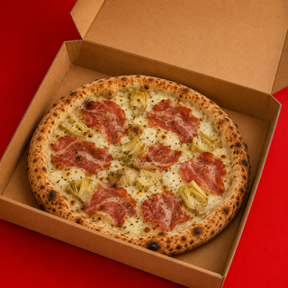Pizza Alcachofa, Provola y Coppa