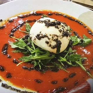 Burratina Sobre Confitura De Datterino Siciliano