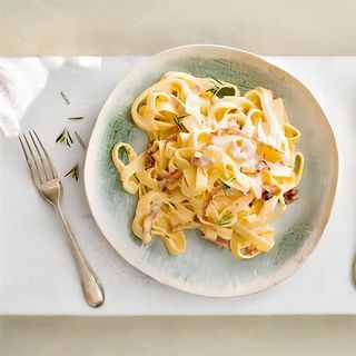 Tagliatelle Pasta a la créme