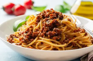 Spaghetti al ragu bolognese