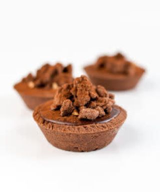 Mini tarta caramel cioco