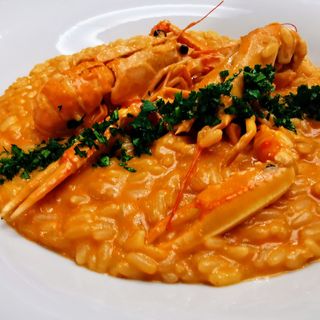 Risotto alla crema di scampi