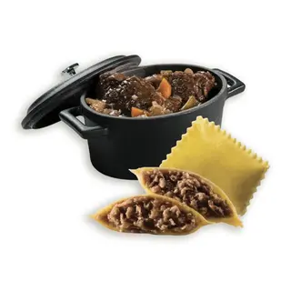 Ravioli Carne estofada al Barolo
