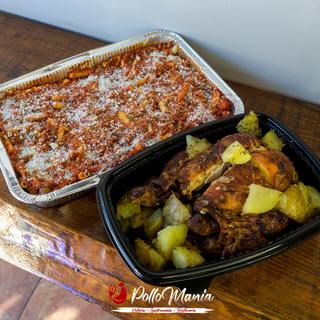 Menu 2: Pollo, patate alla brace e pasta al forno