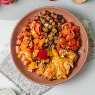 Muslo de pollo Bowl
