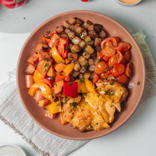 Muslo de pollo Bowl