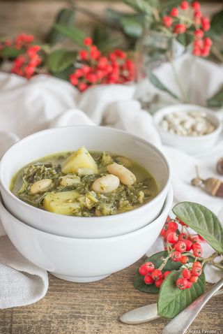 Zuppa di fagioli e rape fasanesi