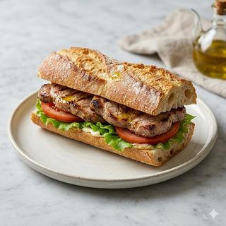 Bocadillo Caliente De Lomo