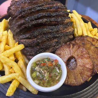 Picaña a la brasa estilo texano 