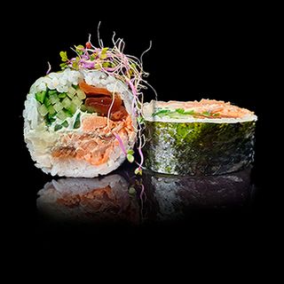 Futomak z pieczonym łososiem