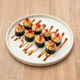 Aburi sake roll