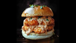 ბურგერი კრევეტებით