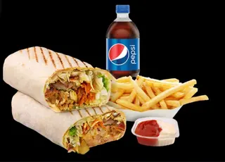 2 Menu kebab mare de  pui
