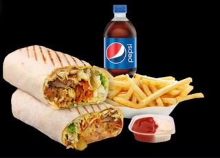 2 Menu kebab mare de  pui