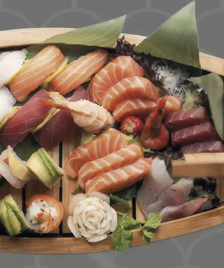 Sushi nigiri scottato misto