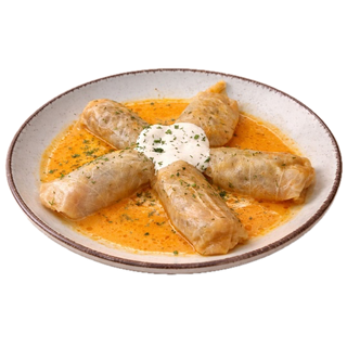 გოლუბცი საქონლით არაჟნის სოუსში