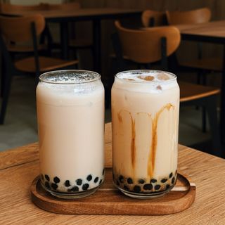 Herbata z mlekiem z tapioca