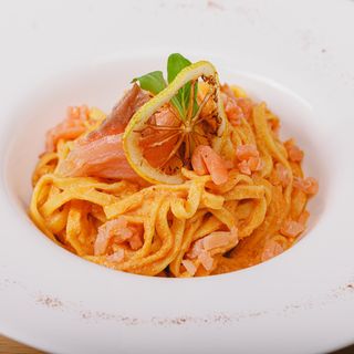 Fettuccine al salmone selvaggio fumé