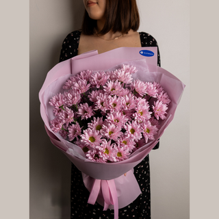 Букет из 7 кустовых  хризантем 