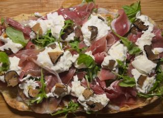 Pizza gourmet con trufa 