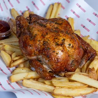 FULL ROAST CHICKEN con patate fritte