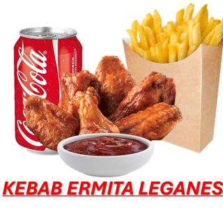 Menú Alitas De Pollo (6 Uds.)